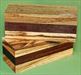 Blank #729 - Zebrawood & Peruvian Walnut - 2 Blanks ~ 2 1/4 x 2 5/8 x 6 ~ $19.99